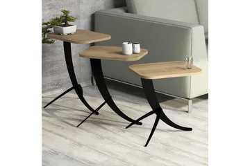 Hovdane Satsbord 45 cm 3 Bord - Brun - Möbler - Bord & matgrupp - Soffbord