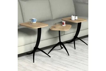 Hovdane Satsbord 45 cm 3 Bord - Brun - Möbler - Bord & matgrupp - Soffbord