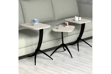 Hovdane Satsbord 45 cm 3 Bord - Vit - Möbler - Bord & matgrupp - Soffbord