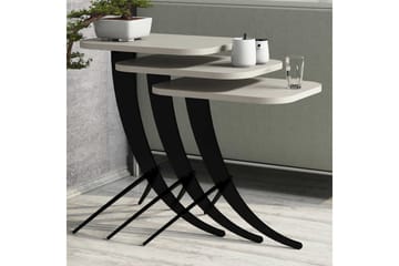 Hovdane Satsbord 45 cm 3 Bord - Vit - Möbler - Bord & matgrupp - Soffbord