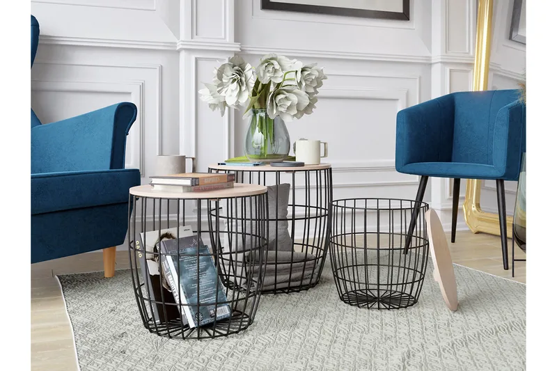 Howig Satsbord - Svart/Natur - Möbler - Bord & matgrupp - Soffbord