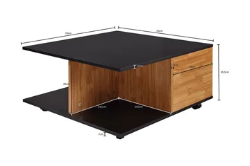 Hyland Soffbord 70 cm - Svart - Möbler - Bord & matgrupp - Soffbord