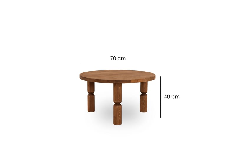 Ida Soffbord 70 cm - Brun - Möbler - Bord & matgrupp - Soffbord