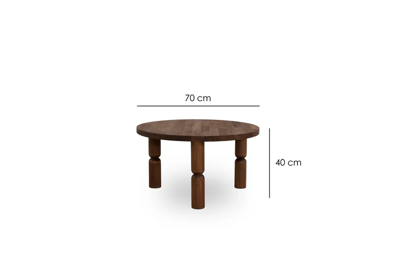 Ida Soffbord 70 cm - Valnöt - Möbler - Bord & matgrupp - Soffbord