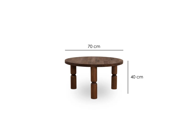 Ida Soffbord 70 cm - Valnöt - Möbler - Bord & matgrupp - Soffbord