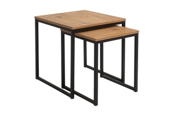 Illaso Satsbord 41 cm 2 Bord - Ekfärg/Svart - Möbler - Bord & matgrupp - Soffbord