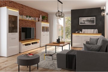 Illaso Soffbord 100 cm - Ekfärg/Svart - Möbler - Bord & matgrupp - Soffbord