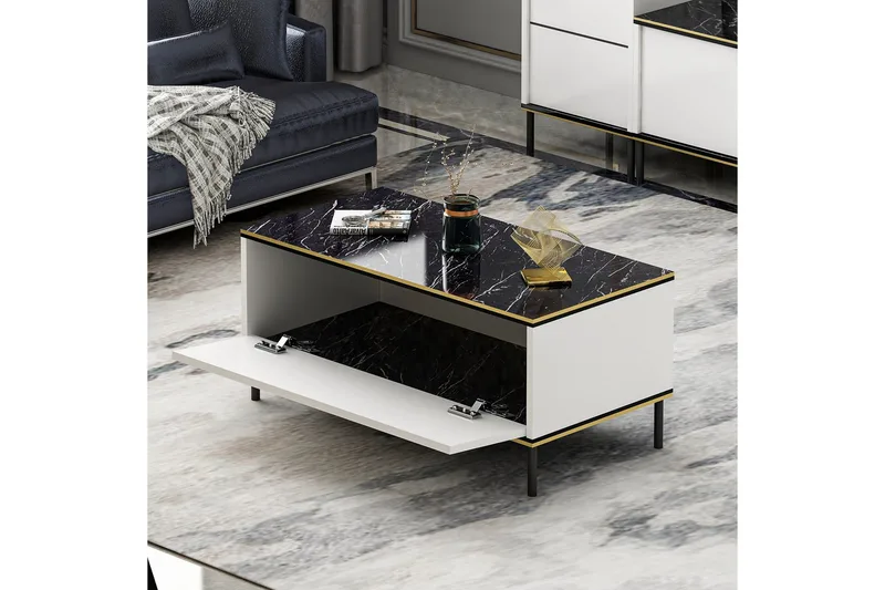 Imaj Soffbord 90 cm - Vit - Möbler - Bord & matgrupp - Soffbord