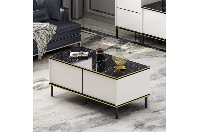 Imaj Soffbord 90 cm - Vit - Möbler - Bord & matgrupp - Soffbord