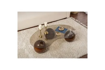 Soffbord Jaromere Valnöt / Bronse - Valnöt / Bronse - Möbler - Bord & matgrupp - Soffbord