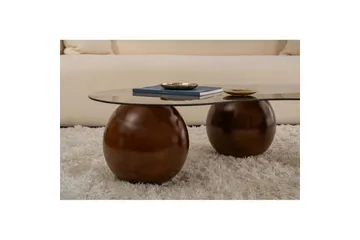 Soffbord Jaromere Valnöt / Bronse - Valnöt / Bronse - Möbler - Bord & matgrupp - Soffbord