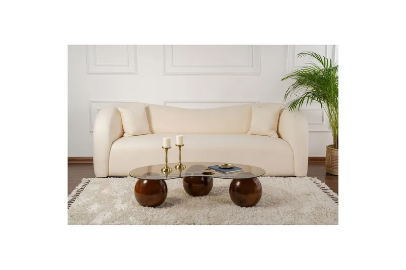 Soffbord Jaromere Valnöt / Bronse - Valnöt / Bronse - Möbler - Bord & matgrupp - Soffbord