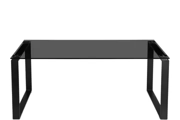 Kaedien Soffbord 110x70 cm Rektangulärt i Glas och Metall - Rökgrå - Möbler - Bord & matgrupp - Soffbord
