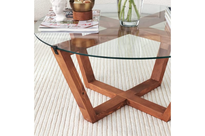 Kafrein Soffbord 75x35x75 cm - Brun - Möbler - Bord & matgrupp - Soffbord