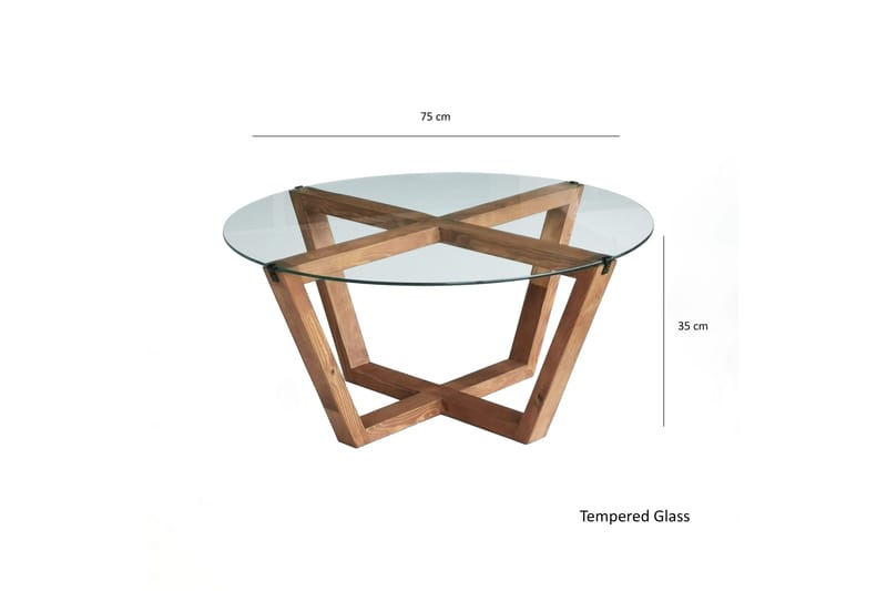 Kafrein Soffbord 75x35x75 cm - Brun - Möbler - Bord & matgrupp - Soffbord
