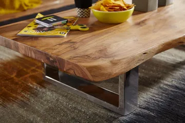 Kaiya Soffbord 115 cm - Akacia/krom - Möbler - Bord & matgrupp - Soffbord