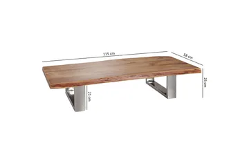 Kaiya Soffbord 115 cm - Akacia/krom - Möbler - Bord & matgrupp - Soffbord
