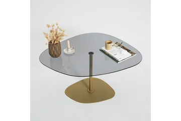 Karamea Soffbord 85 cm - Grå/Guld - Möbler - Bord & matgrupp - Soffbord