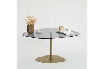 Karamea Soffbord 85 cm - Grå/Guld - Möbler - Bord & matgrupp - Soffbord