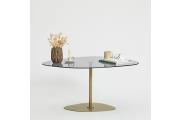 Karamea Soffbord 85 cm - Grå/Guld - Möbler - Bord & matgrupp - Soffbord