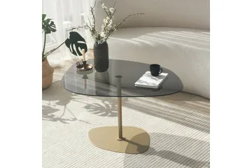 Karamea Soffbord 85 cm - Grå/Guld - Möbler - Bord & matgrupp - Soffbord