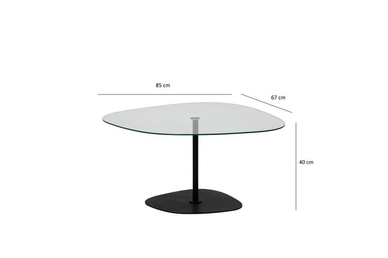 Karamea Soffbord 85 cm - Svart - Möbler - Bord & matgrupp - Soffbord