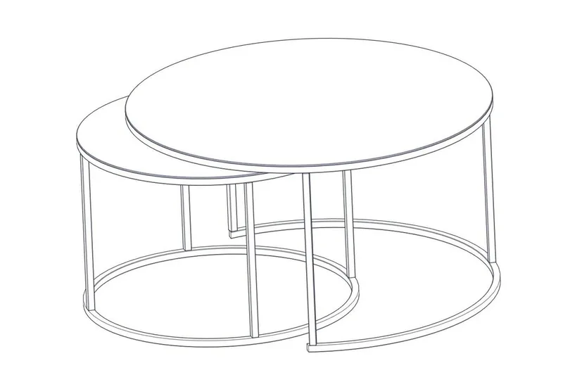 Kashiwa Soffbord 60 cm - Svart - Möbler - Bord & matgrupp - Soffbord