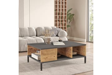 Soffbord Kaushar 90x60 cm Mörkblå/Svart - Hanah Home - Möbler - Bord & matgrupp - Soffbord