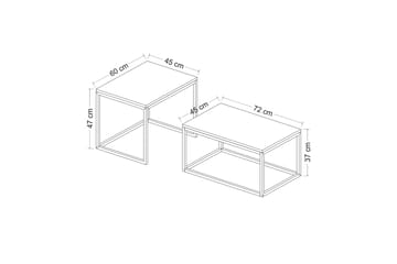 Soffbord Keja 72 cm - Beige - Möbler - Bord & matgrupp - Soffbord