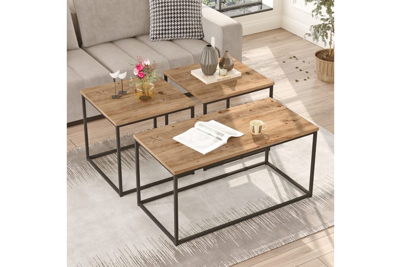 Soffbord Kenkichi 50x50 cm Mörkblå - Hanah Home - Möbler - Bord & matgrupp - Soffbord