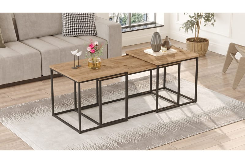 Kenkichi Soffbord 50x50 cm Mörkblå - Hanah Home - Möbler - Bord & matgrupp - Soffbord