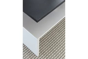 Ketchum Soffbord 90 cm med Förvaring Hylla - Svart/Vit - Möbler - Bord & matgrupp - Soffbord