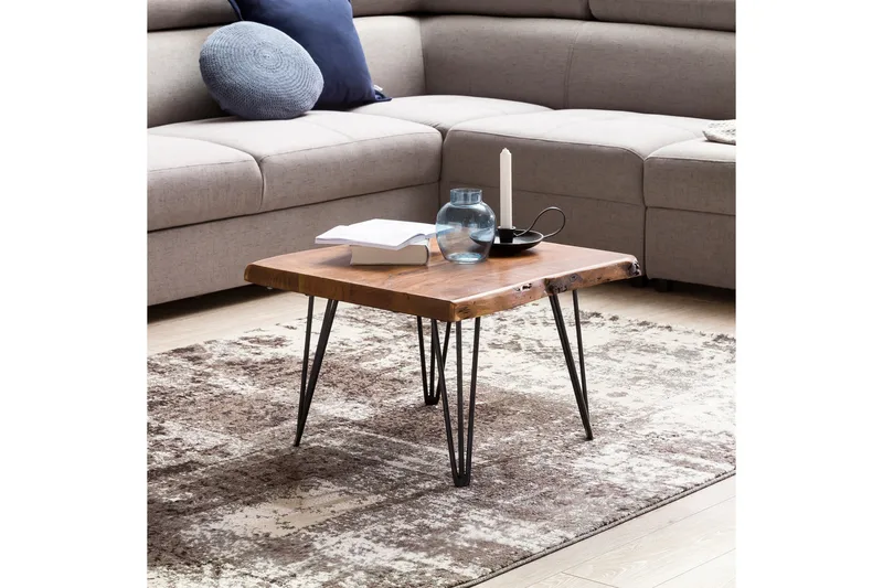 Kezia Soffbord 56 cm - Massivt Trä/Svart - Möbler - Bord & matgrupp - Soffbord