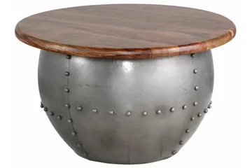 Khalsa Soffbord 75 cm Runt - Mangoträ/Valnötsbrun - Möbler - Bord & matgrupp - Soffbord