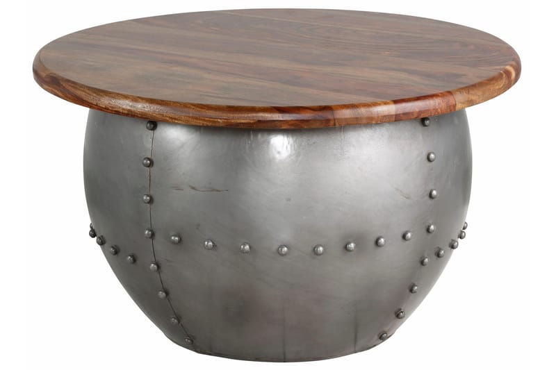 Khalsa Soffbord 75 cm Runt - Mangoträ/Valnötsbrun - Möbler - Bord & matgrupp - Soffbord