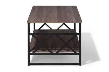 Kindertofte Soffbord 120 cm med Förvaring Hylla - Brungrå - Möbler - Bord & matgrupp - Soffbord