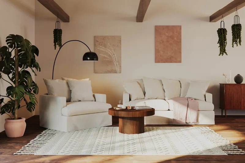 Kopparbo Runt Soffbord 90 cm - Valnöt / Trä / Mörkbrunt - Möbler - Bord & matgrupp - Soffbord