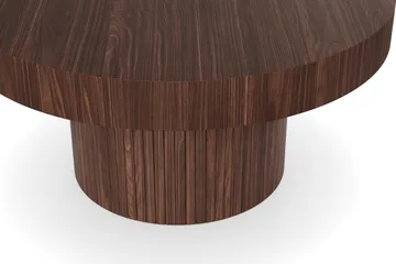 Kopparbo Runt Soffbord 90 cm - Valnöt / Tr ä / Mörkbrunt - Möbler - Bord & matgrupp - Soffbord