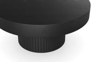 Kopparbo Soffbord 75 cm Runt Svart - Svart trä - Möbler - Bord & matgrupp - Soffbord