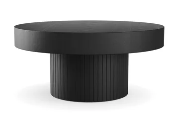 Kopparbo Soffbord 75 cm Runt Svart - Svartlaserad ek - Möbler - Bord & matgrupp - Soffbord