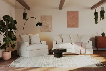 Kopparbo Soffbord 75 cm Runt Svart - Svartlaserad ek - Möbler - Bord & matgrupp - Soffbord