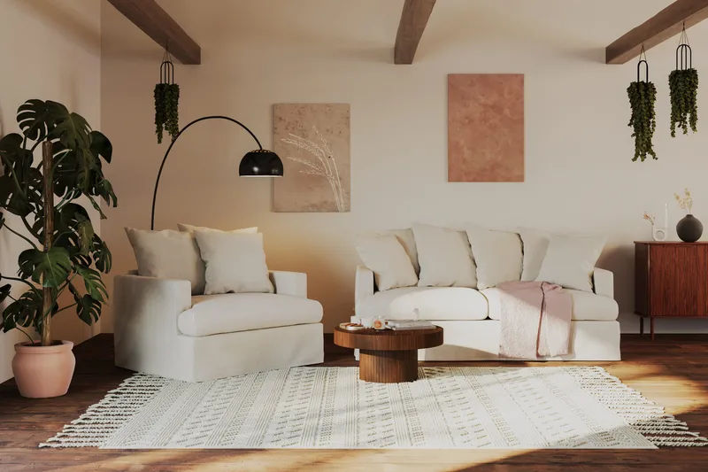 Kopparbo Soffbord 75 cm Runt Valnöt - Mörkbrunt valnötsträ - Möbler - Bord & matgrupp - Soffbord