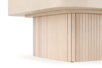 Kopparbo Soffbord 80 cm - Ljust vitlaserat ekträ - Möbler - Bord & matgrupp - Soffbord