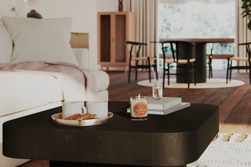 Kopparbo Soffbord 80 cm Svart - Svart tr ä - Möbler - Bord & matgrupp - Soffbord