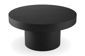 Kopparbo Soffbord 90 cm Runt Svart - Svart trä - Möbler - Bord & matgrupp - Soffbord