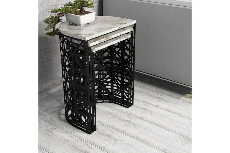 Koraleigh Satsbord 46 cm - Vit - Möbler - Bord & matgrupp - Soffbord