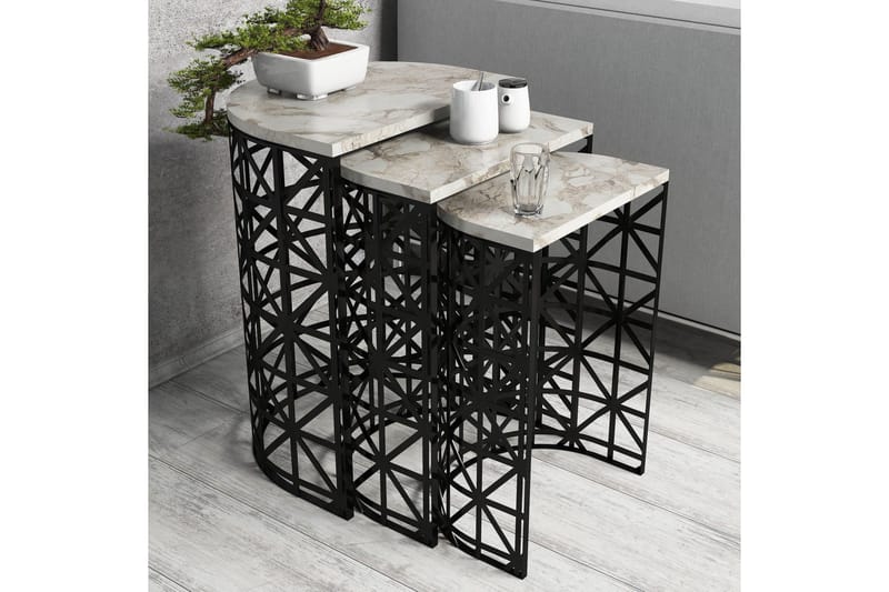 Koraleigh Satsbord 46 cm - Vit - Möbler - Bord & matgrupp - Soffbord