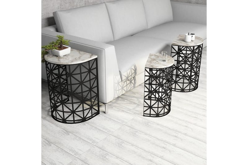 Koraleigh Satsbord 46 cm - Vit - Möbler - Bord & matgrupp - Soffbord