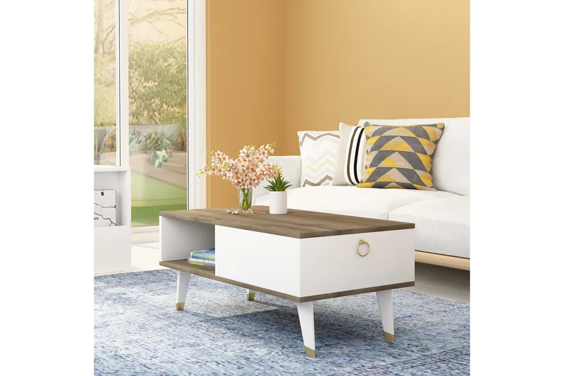 Koruco Soffbord 90x42,4x90 cm - Brun - Möbler - Bord & matgrupp - Soffbord