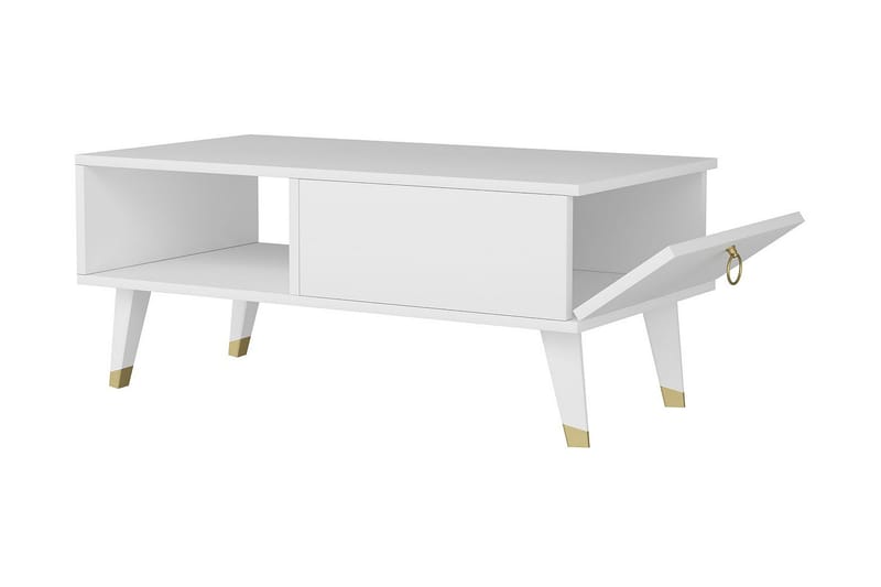 Koruco Soffbord 90x42,4x90 cm - Vit - Möbler - Bord & matgrupp - Soffbord